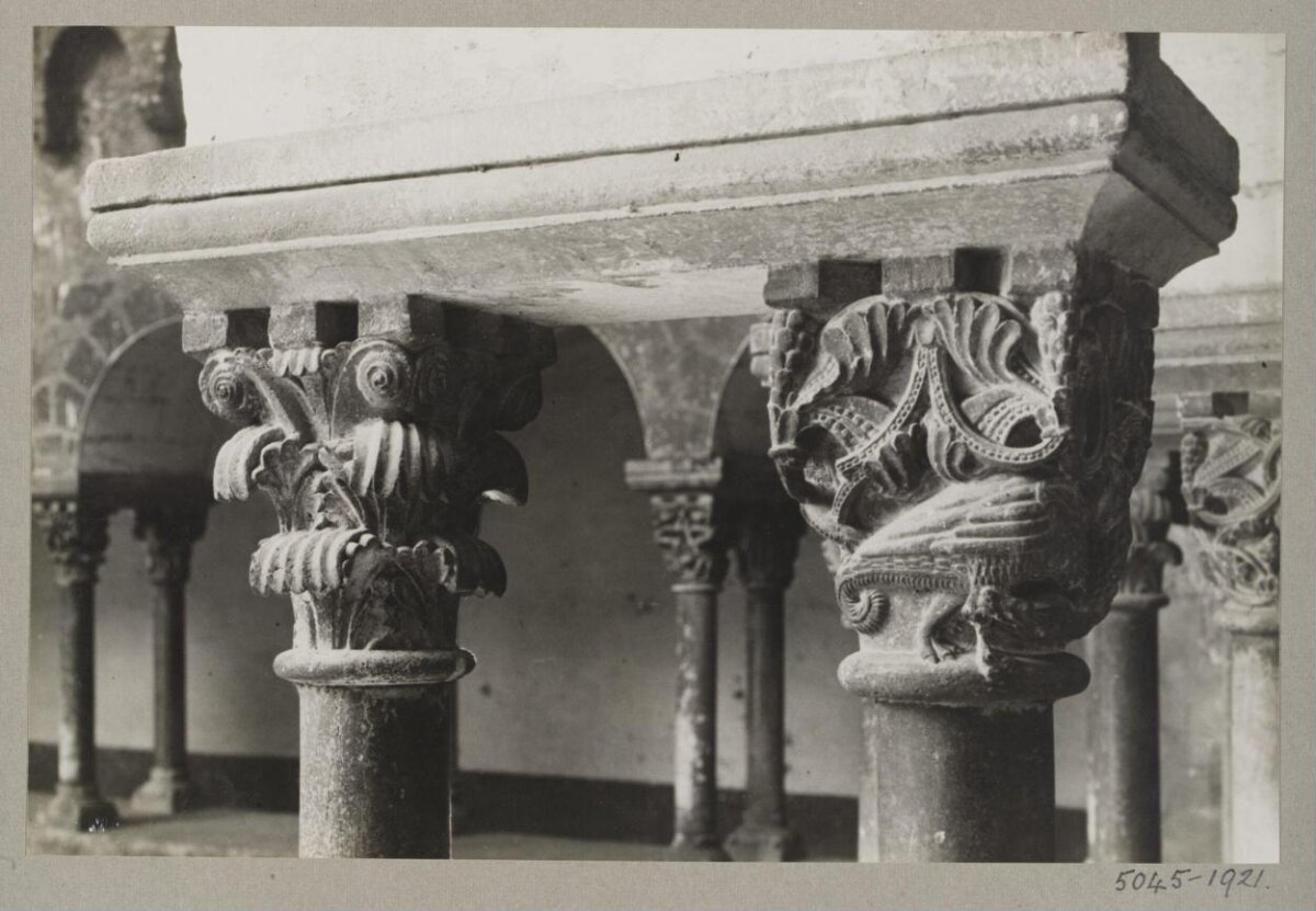 Carved Stone Column Capitals