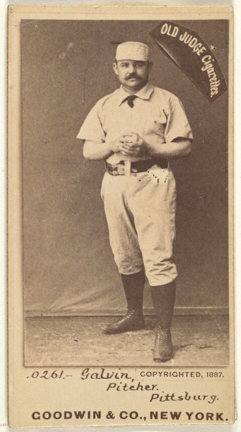 1887 Galvin Baseball Cigarette Card