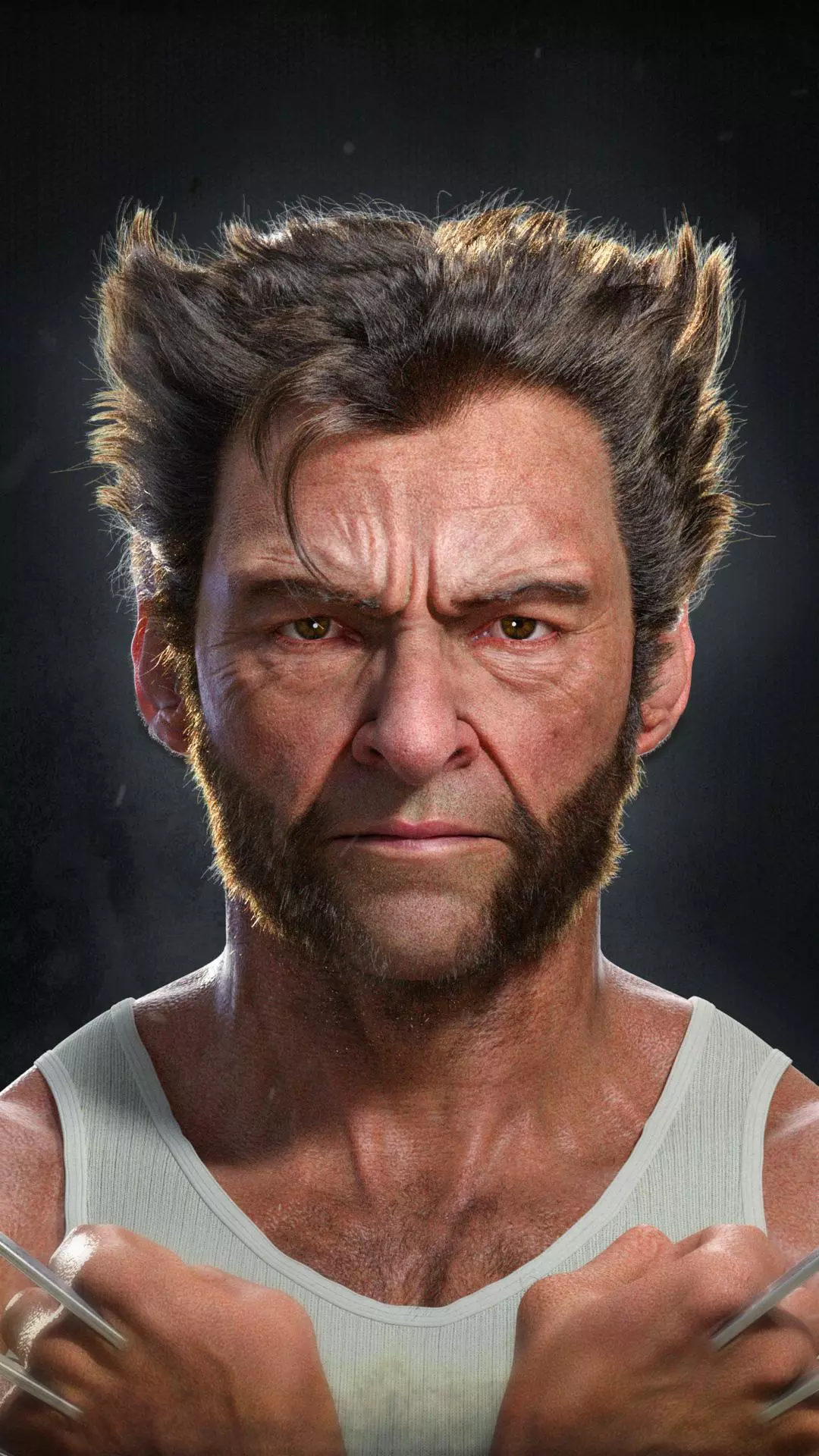Realistic Wolverine Portrait