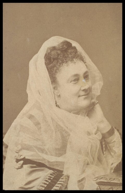 Vintage Portrait of a Veiled Woman