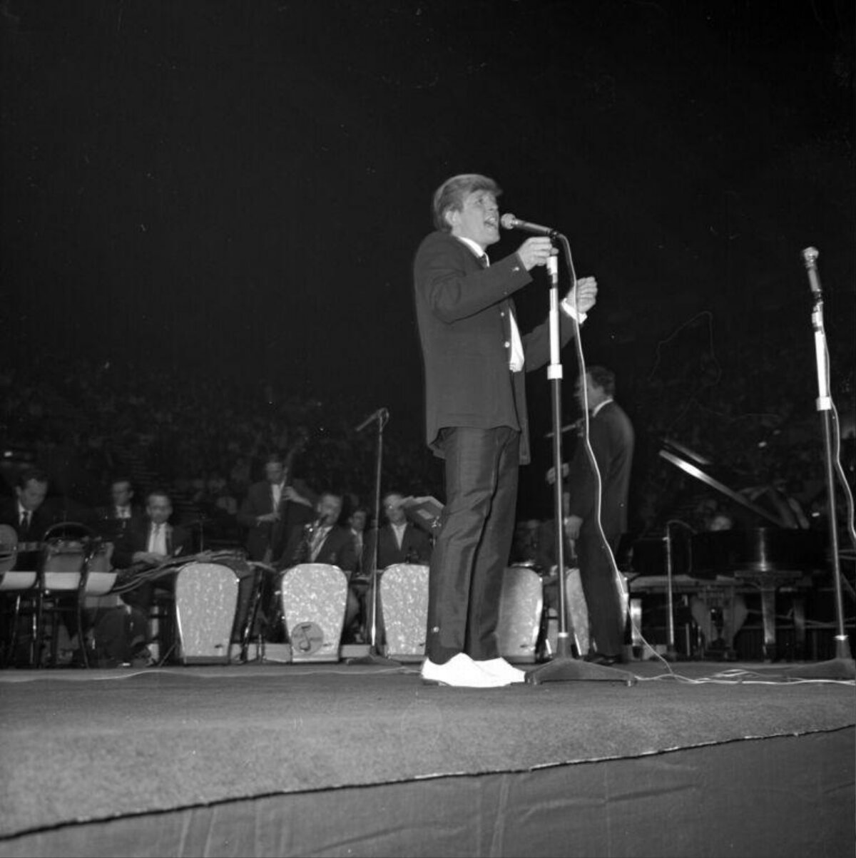 Young Trump Performing on Concert Stage
