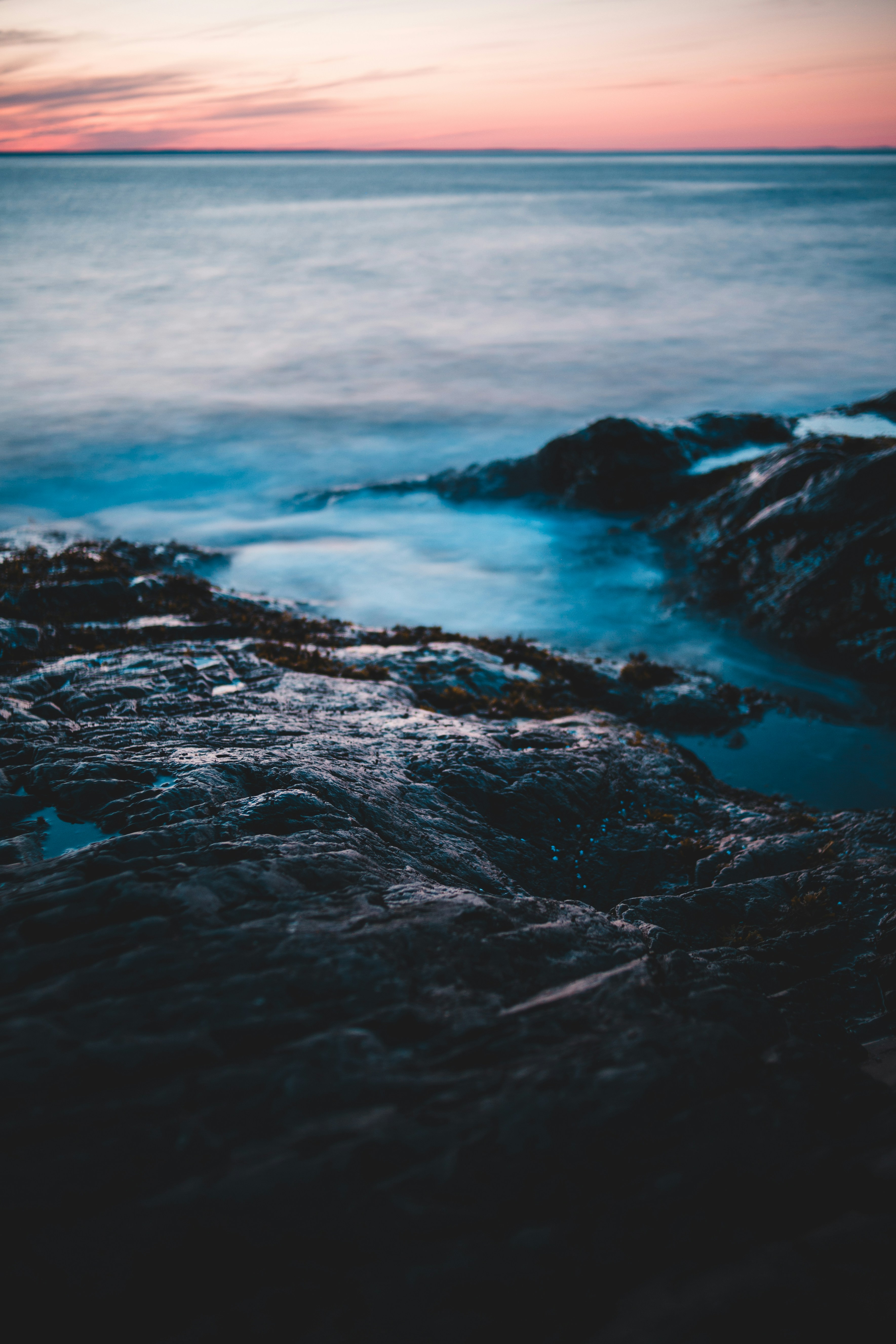 Rocky Coast at Dusk