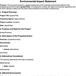 Environmental Impact Statement