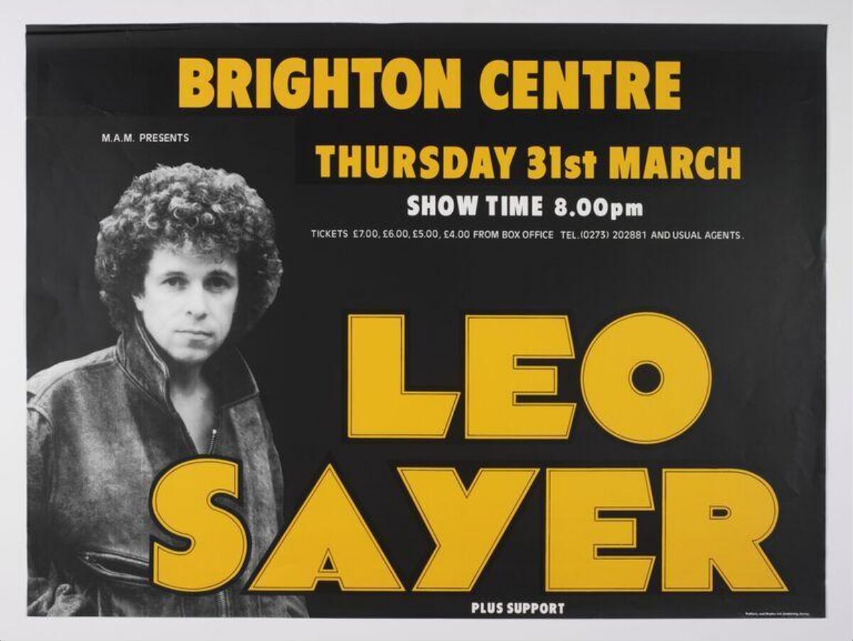 Leo Sayer Brighton Concert Poster