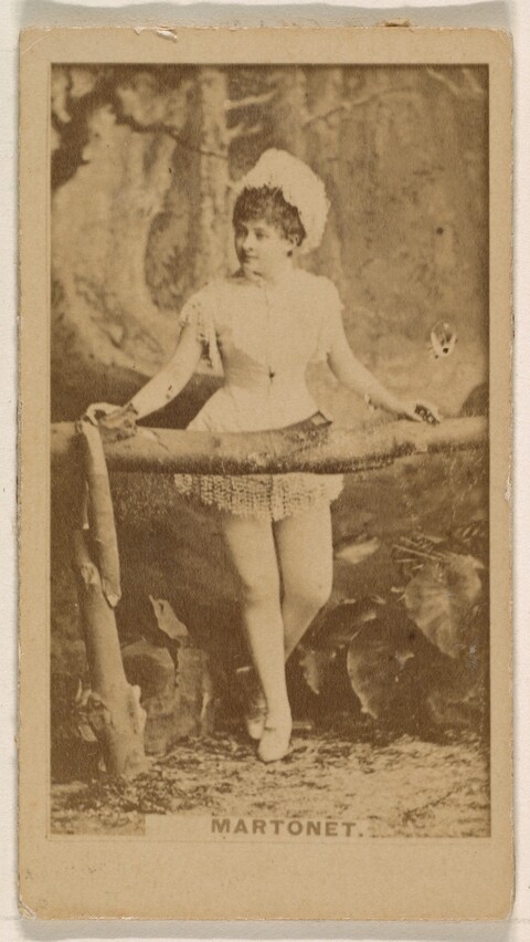 Vintage Portrait of Performer Martonet