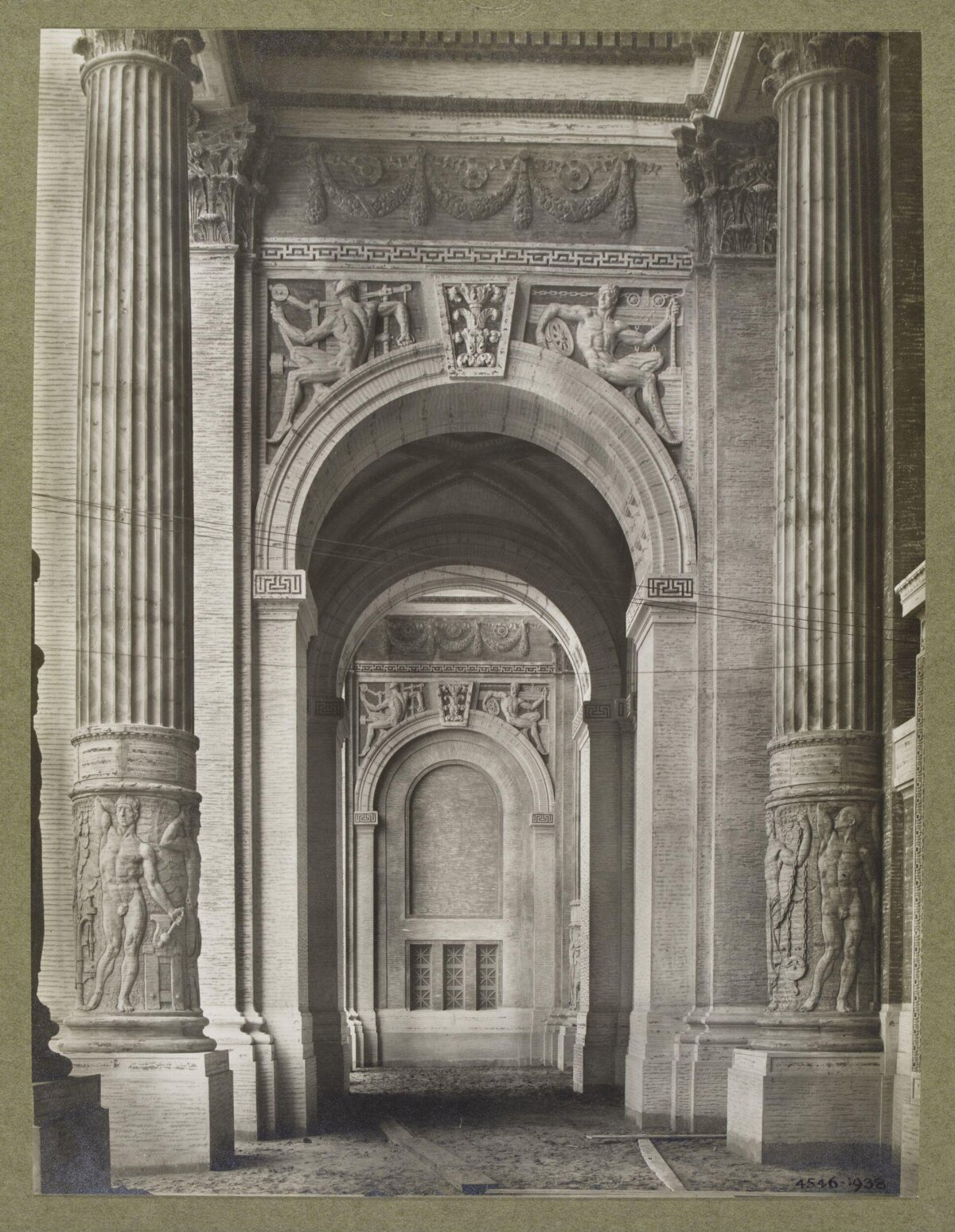 Neoclassical Architectural Arched Corridor