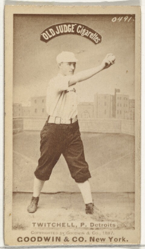 1887 Old Judge Baseball Cigarette Card