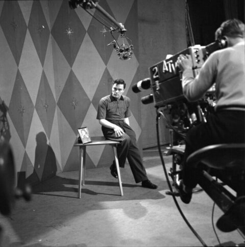 Early TV Studio Recording Session