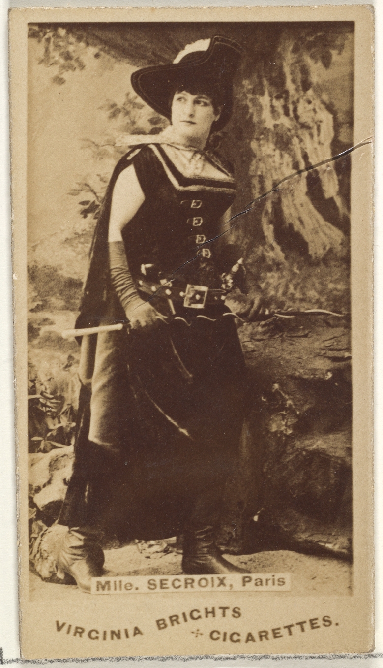 Mlle Secroix Vintage Cigarette Card