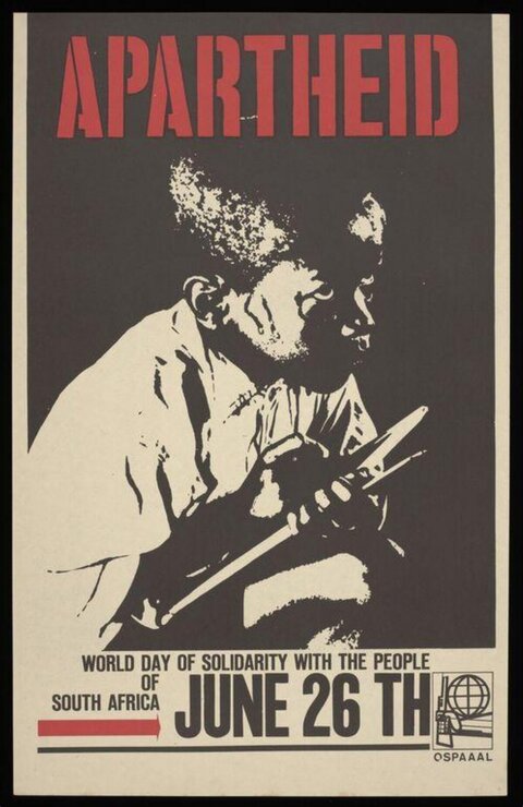 Anti-Apartheid South Africa Solidarity Poster