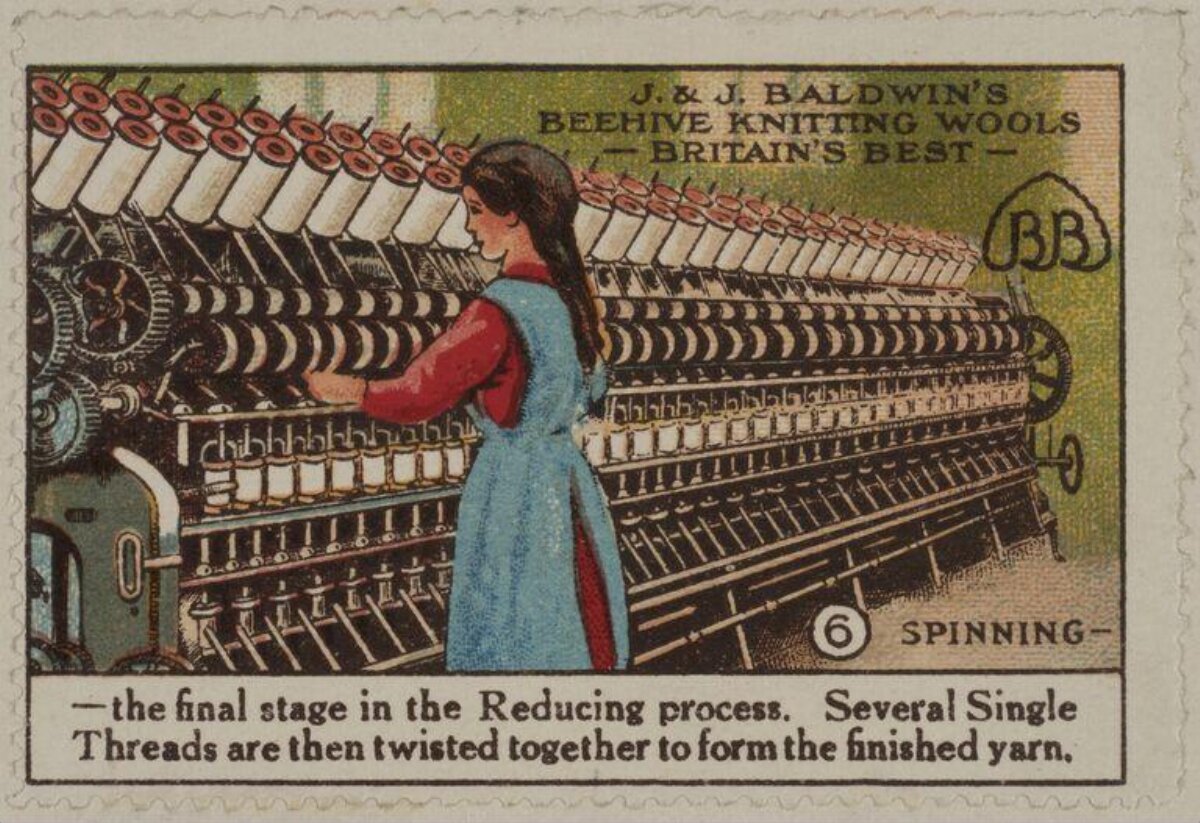 Vintage Wool Spinning Advertisement