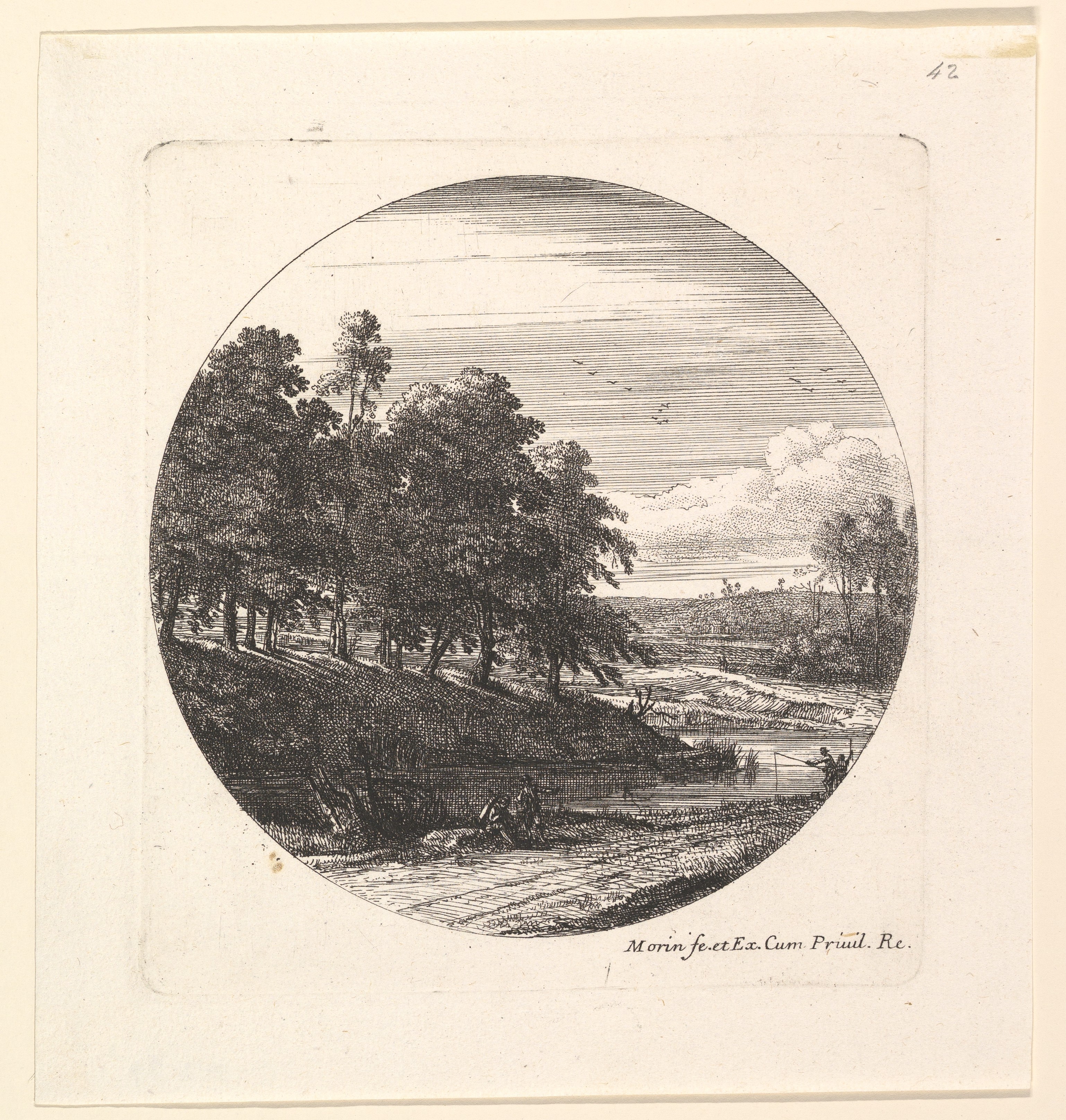 Circular Etched River Landscape