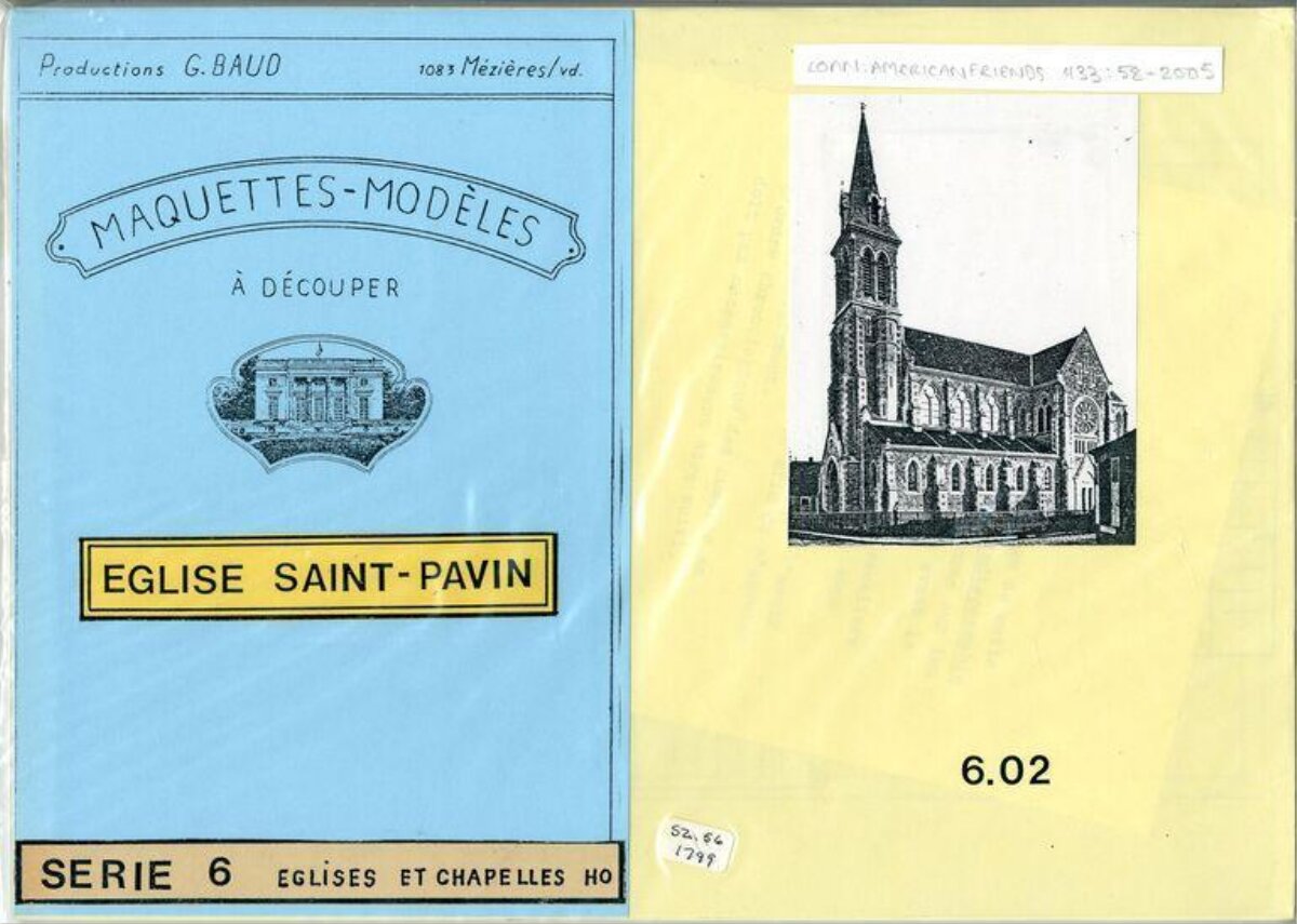 Eglise Saint-Pavin Model Kit Packaging