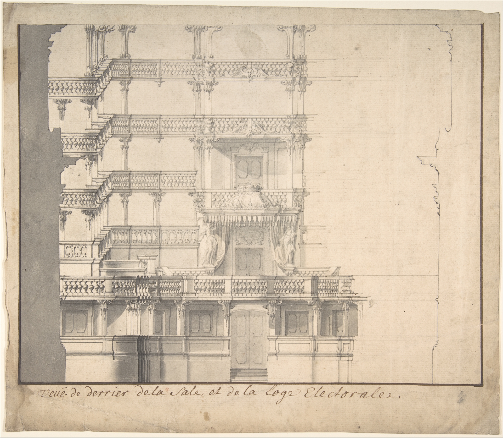 Architectural Drawing of Electoral Loge