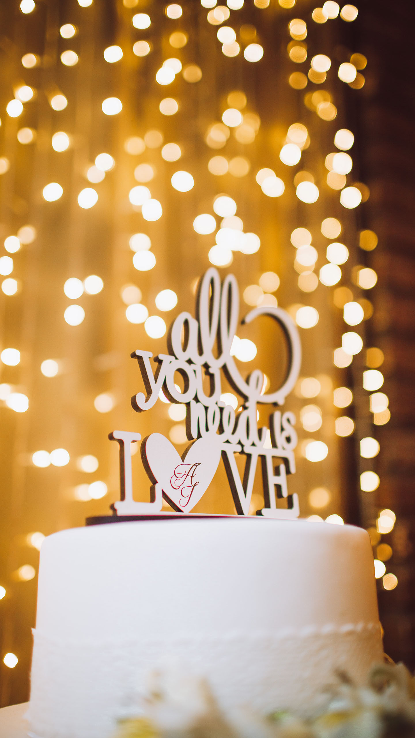 All You Need Is Love Wedding Cake Topper