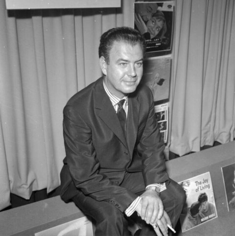Nelson Riddle With His Record Albums