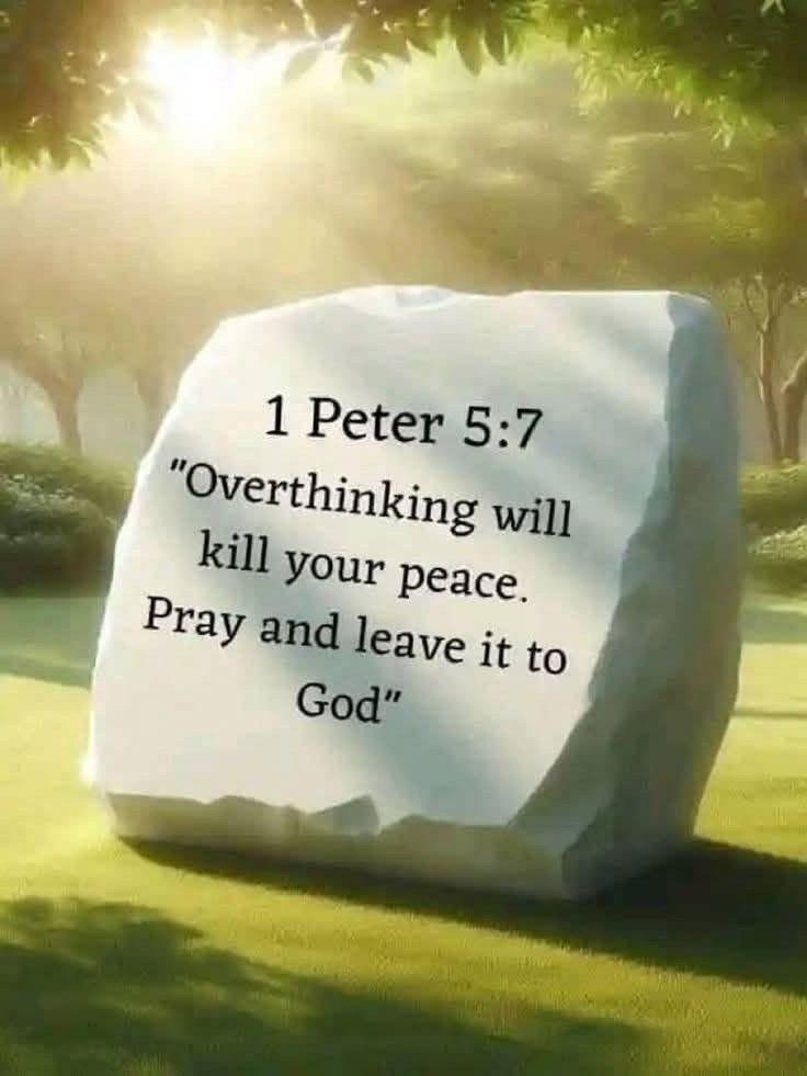 1 Peter 5:7 Verse on Stone