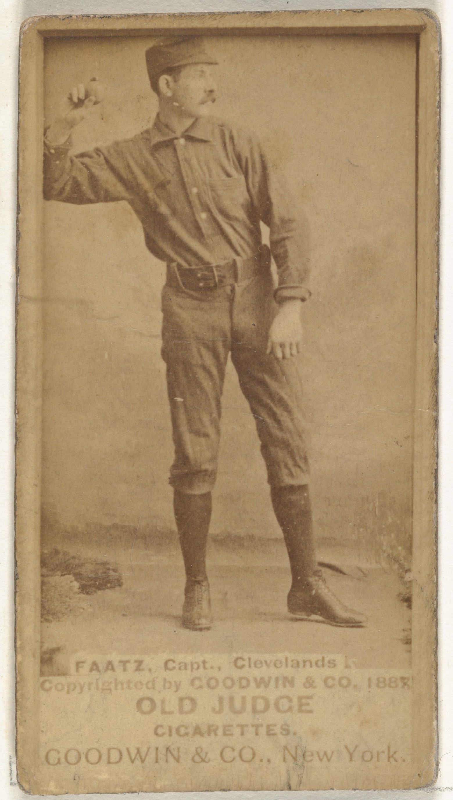 1888 Old Judge Baseball Player Card