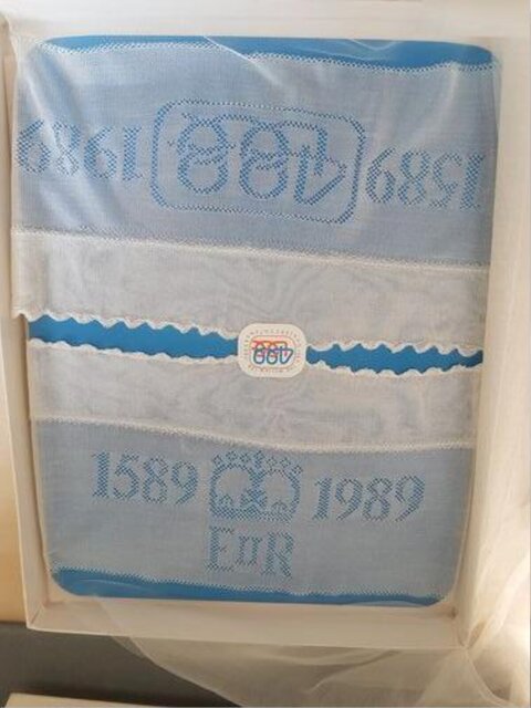 Framed Commemorative Woven Cloth