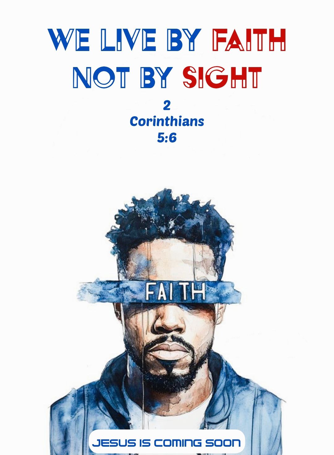 Live By Faith Christian Inspirational Poster