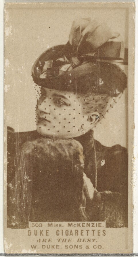 Duke Cigarette Card of Miss McKenzie