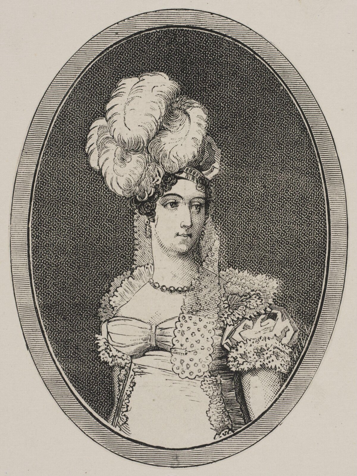 Engraved Portrait of 19th Century Noblewoman — Avatars
