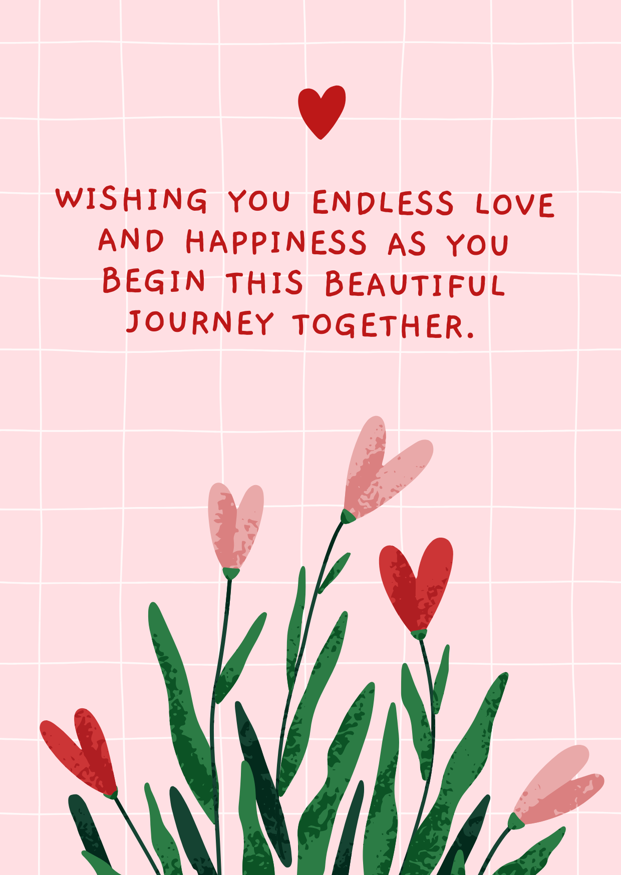 Warm Wedding Greeting Card
