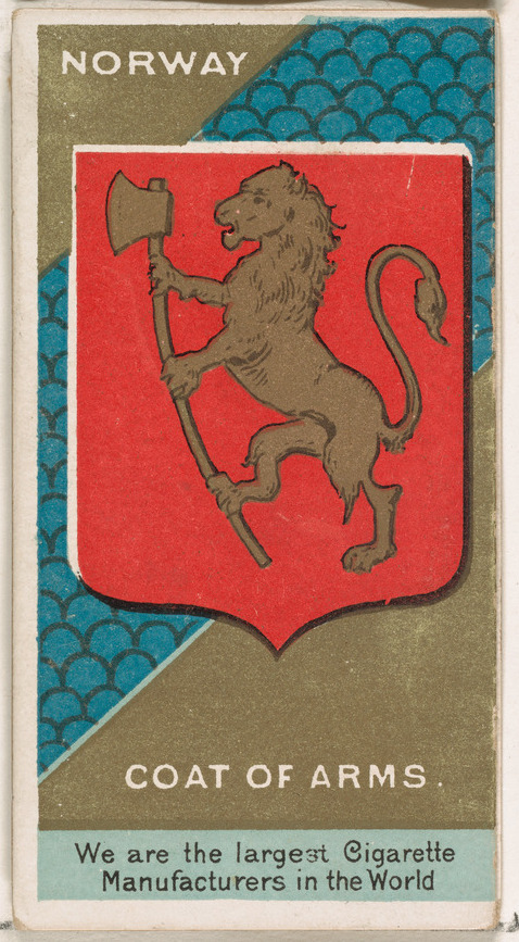 Norway Coat of Arms Vintage Cigarette Card