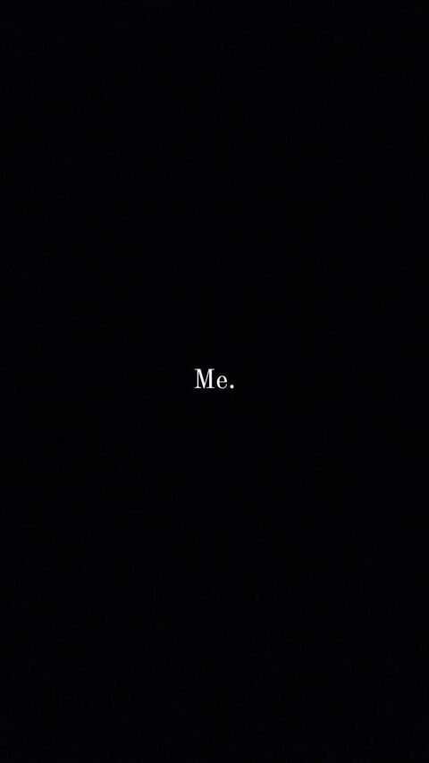 Centered Text 'Me.' on Black Background
