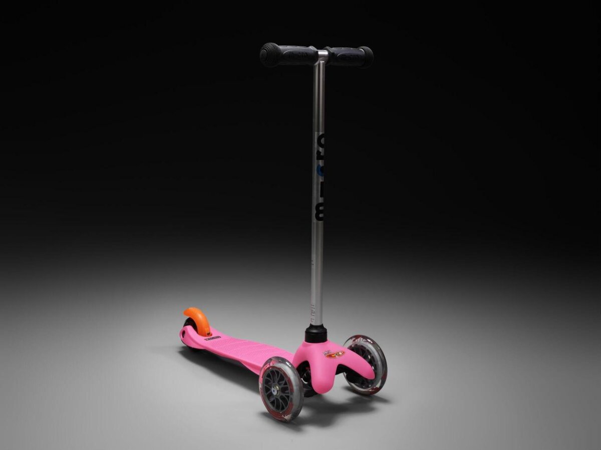 Pink Kids Three-Wheeled Scooter