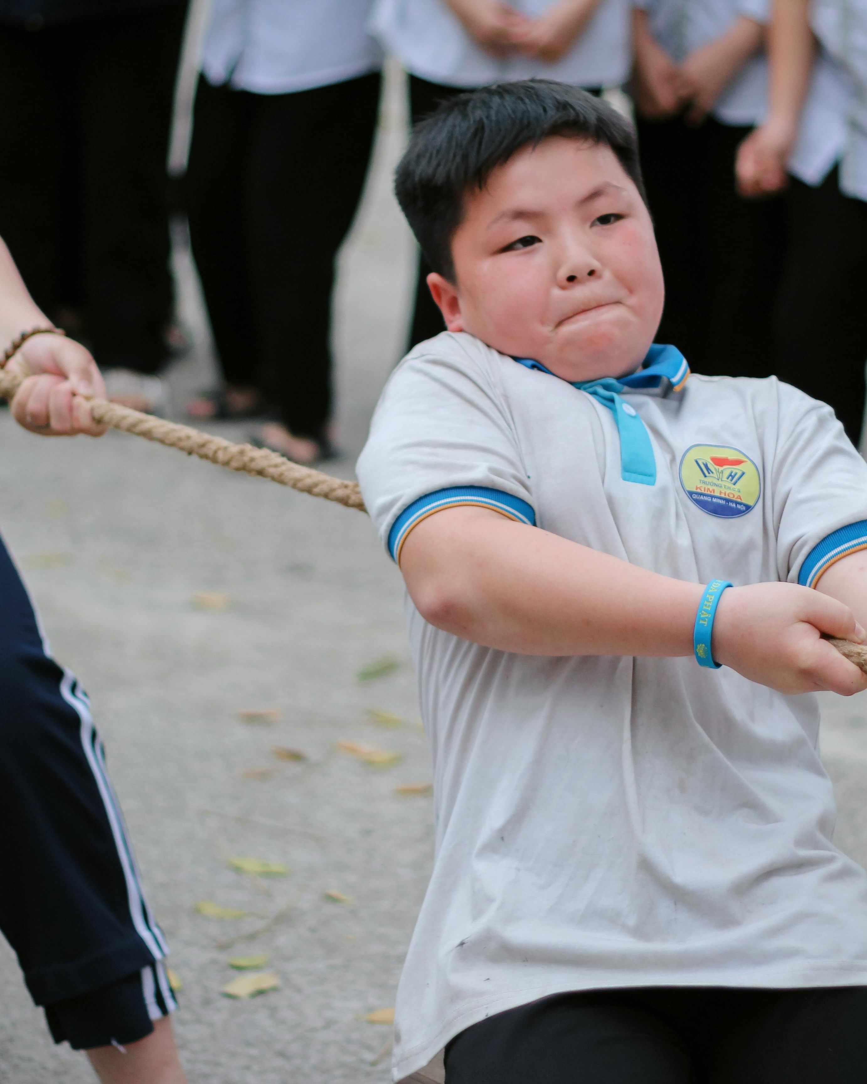 Student Participating in Tug of War