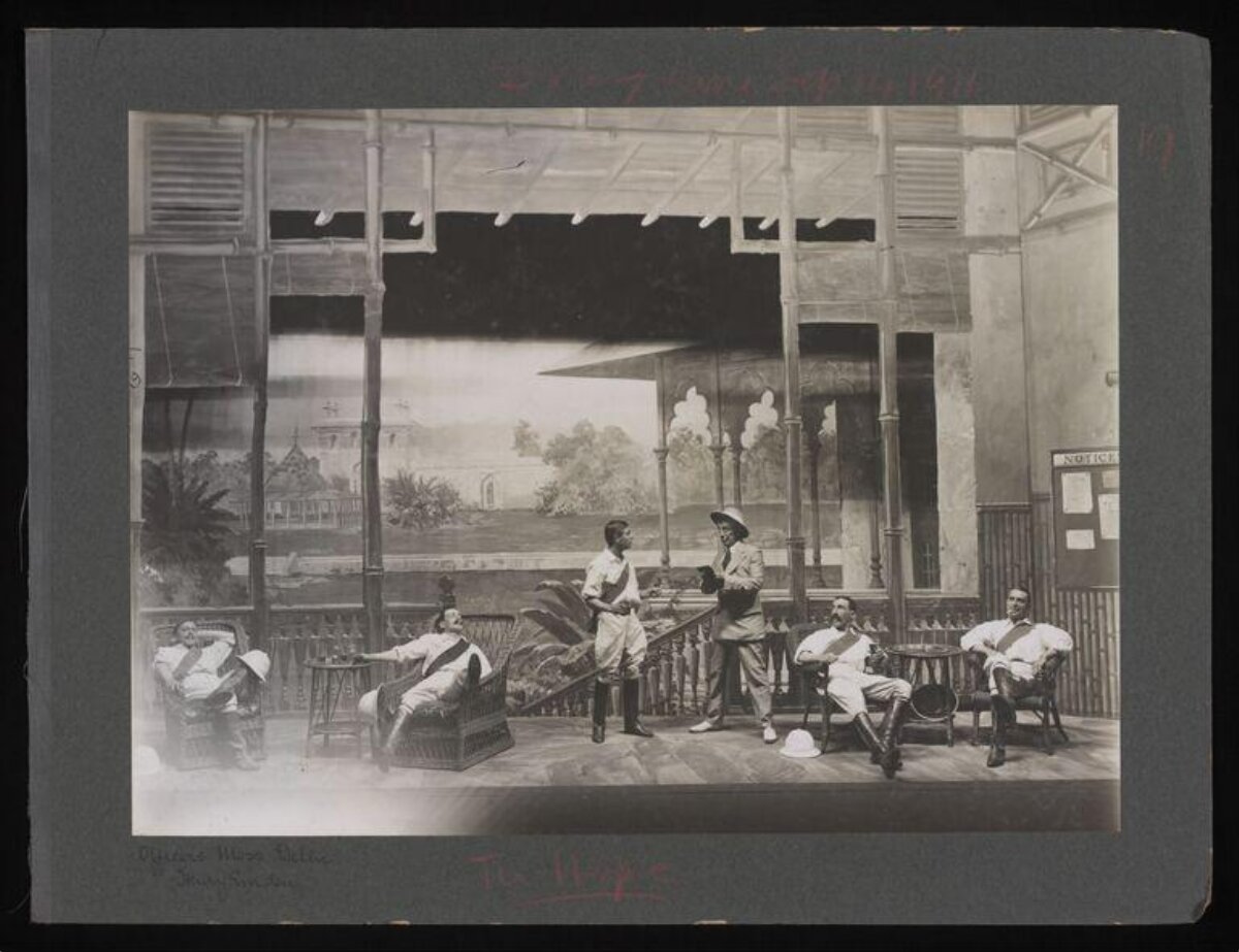 Vintage Stage Play Performance Scene