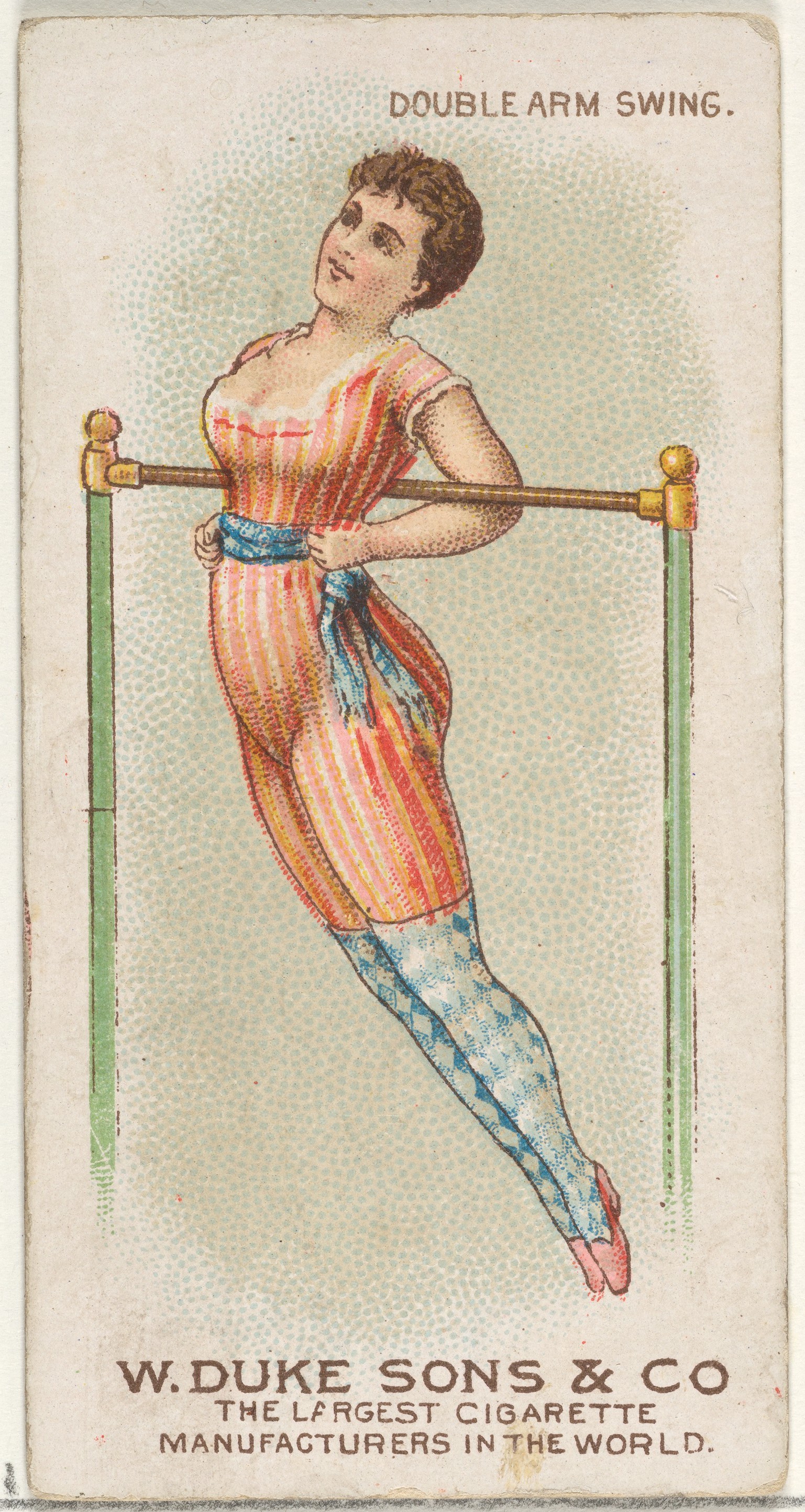 Double Arm Swing Vintage Cigarette Card