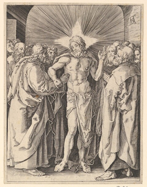 Doubting Thomas Touches Jesus' Wounds