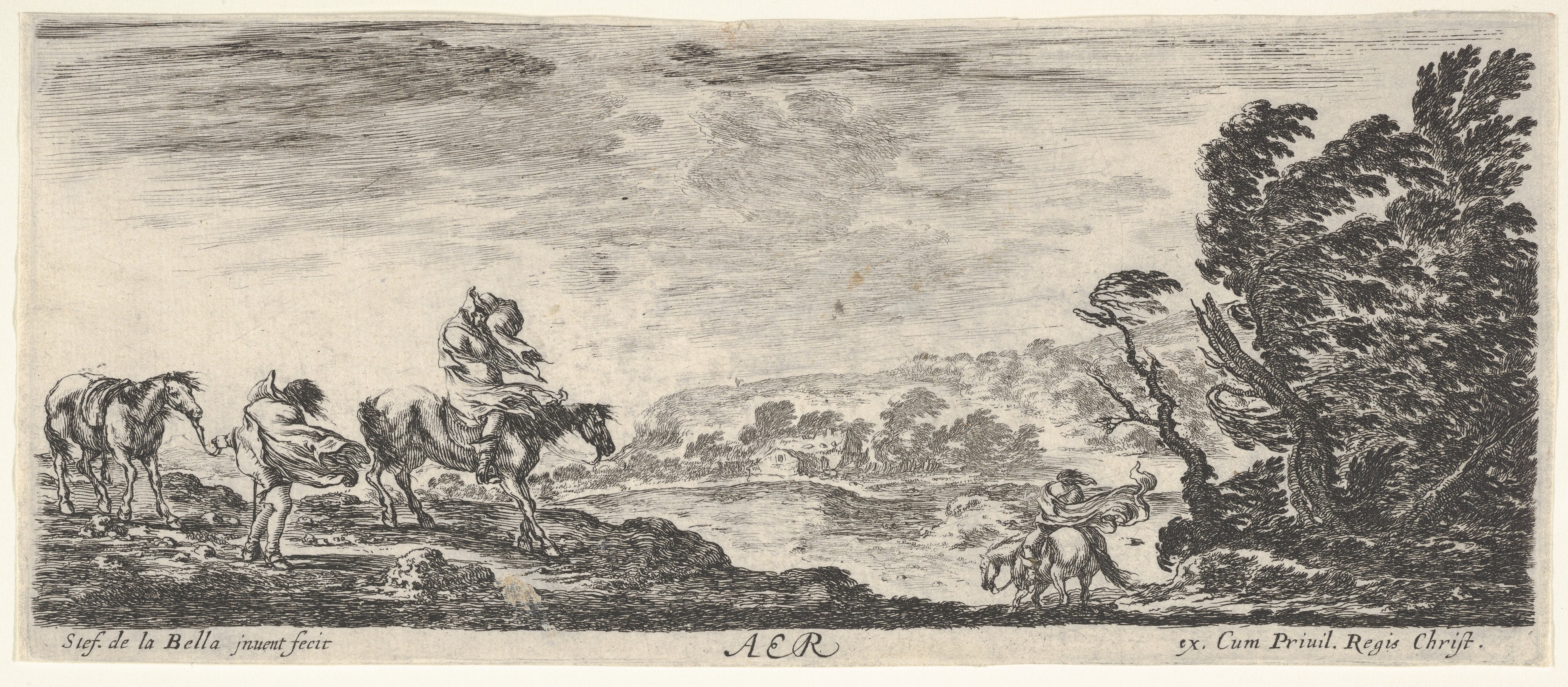 Travelers in a Windy Landscape