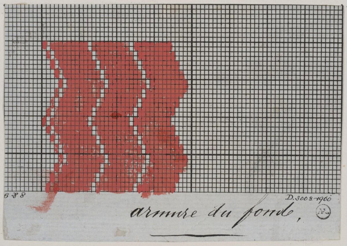 Handwritten Textile Weave Design Draft