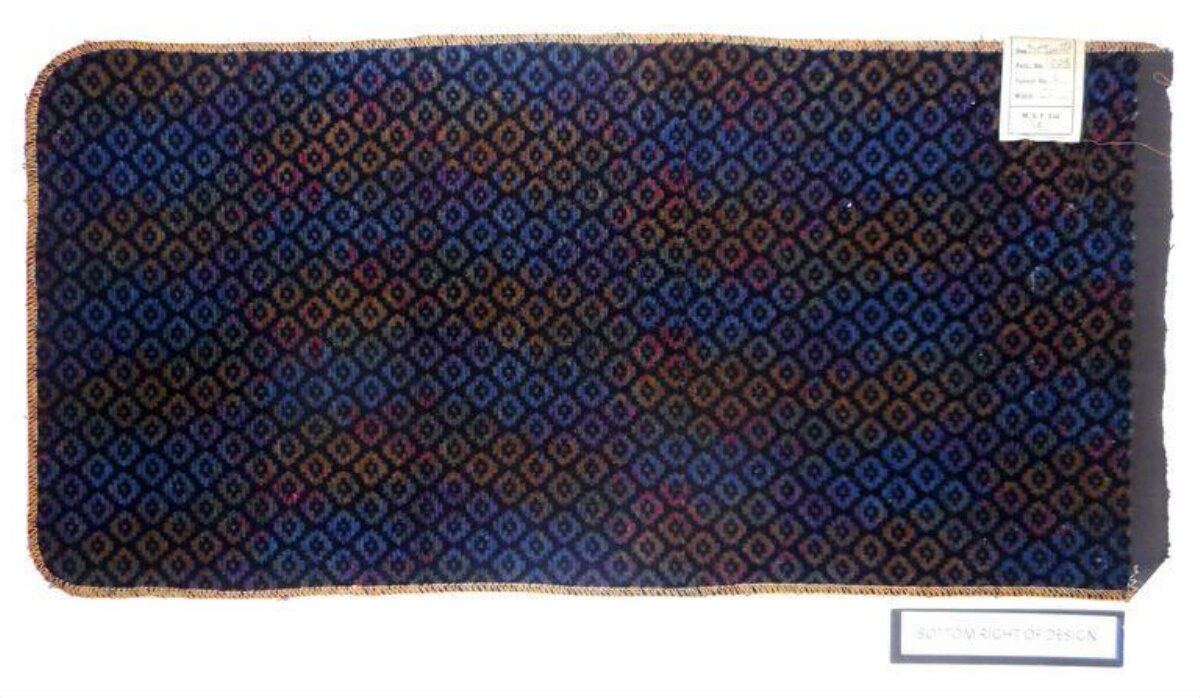 Vintage Geometric Textile Sample