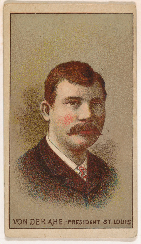 Vintage Von Der Ahe Portrait Card
