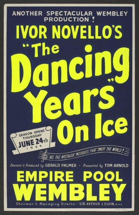 1954 The Dancing Years On Ice Poster