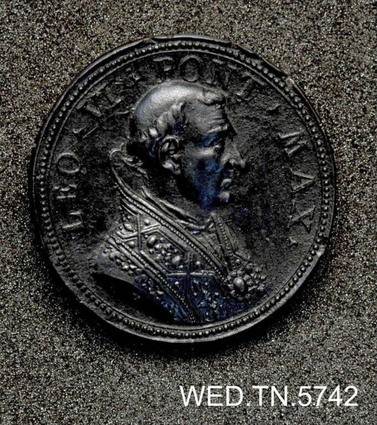 Bronze Papal Portrait Medal