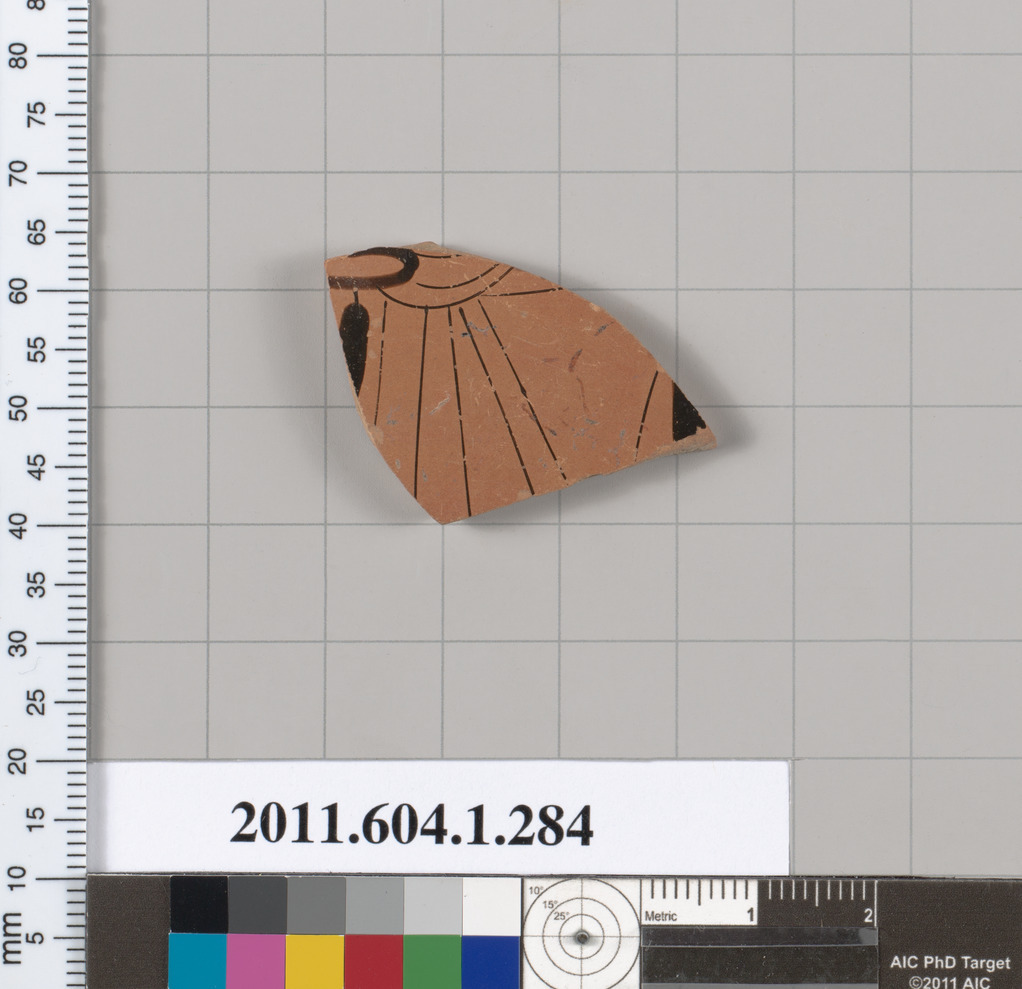 Ancient Painted Pottery Fragment