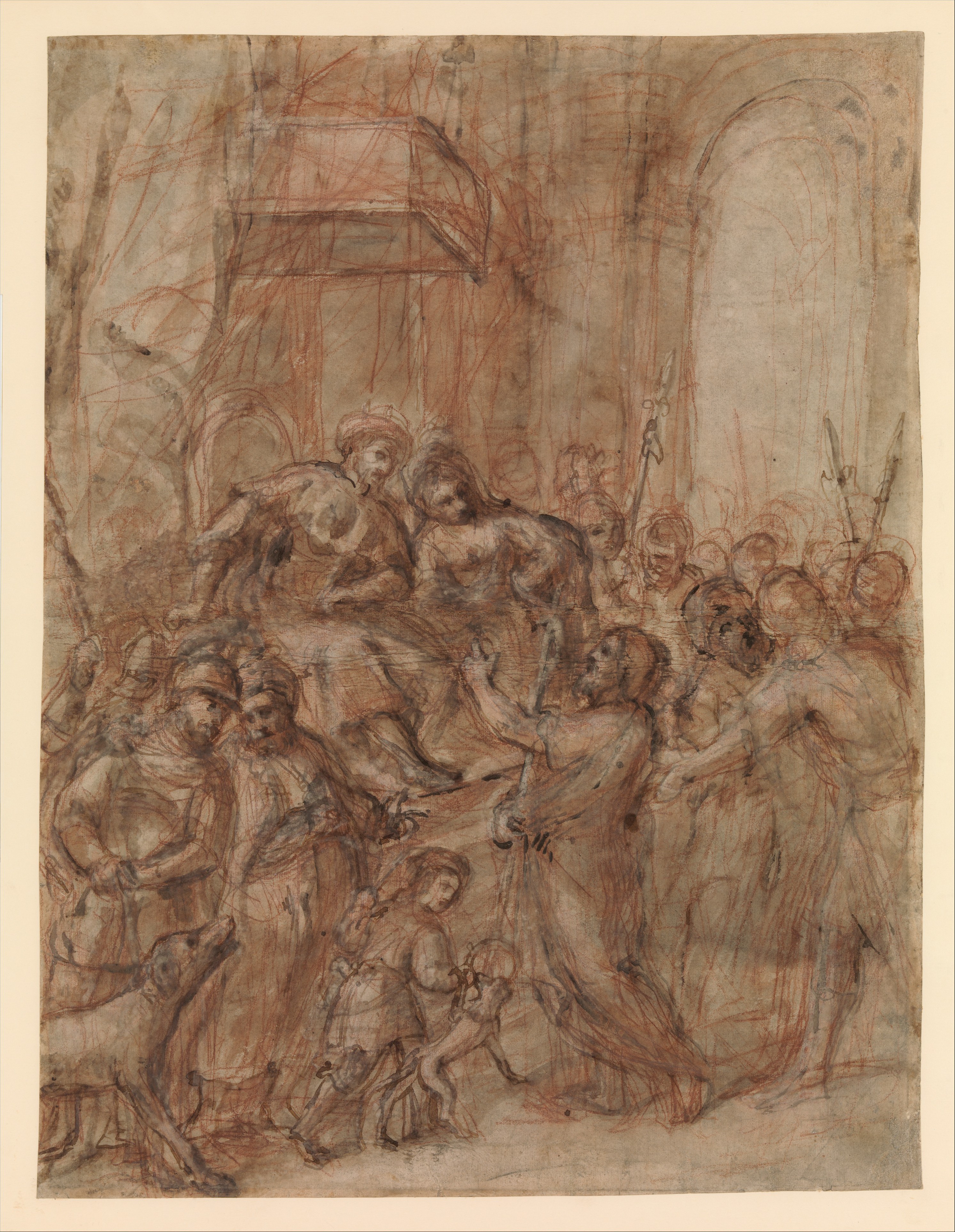 Group Figure Compositional Sketch