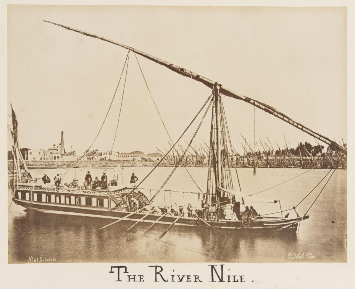 Dahabeah Boat on the River Nile