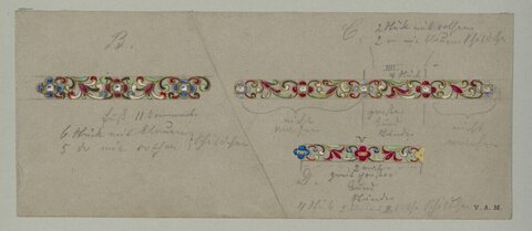 Enamel Jewelry Band Design Sketch