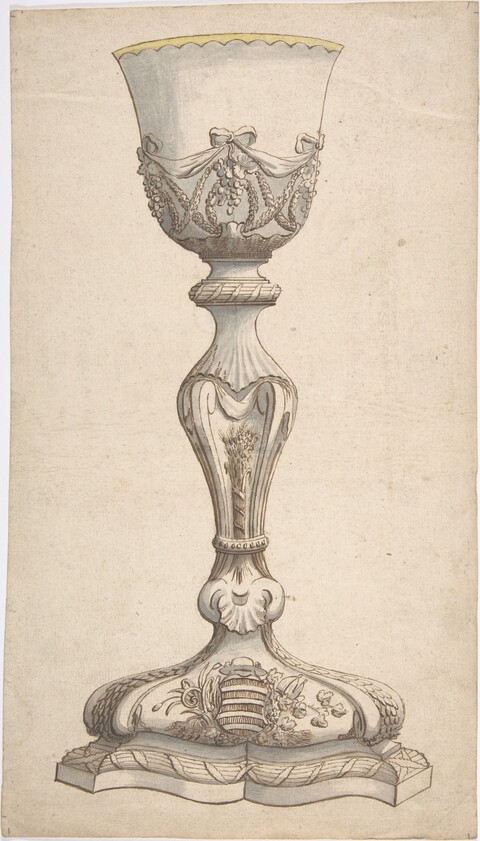 Ornamental Goblet Design Drawing