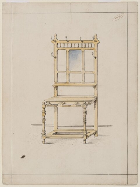 Hand-drawn Entry Hall Chair Design