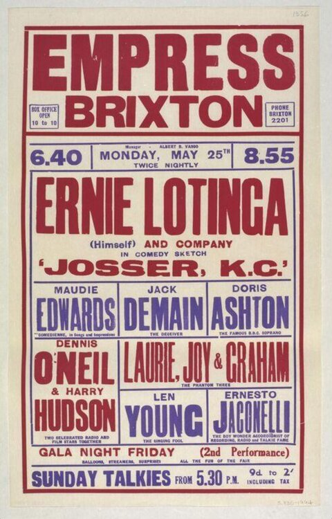 Empress Brixton Vintage Show Poster