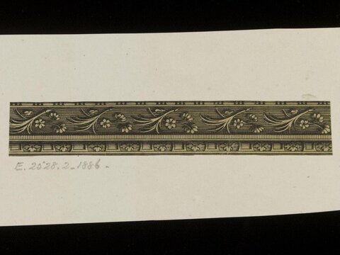 Vintage Floral Decorative Border Print