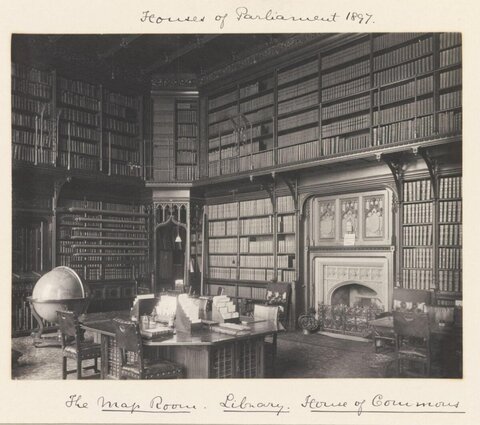 1897 House of Commons Map Room Library