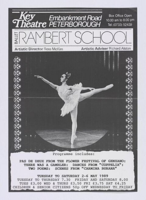 1989 Rambert School Ballet Poster